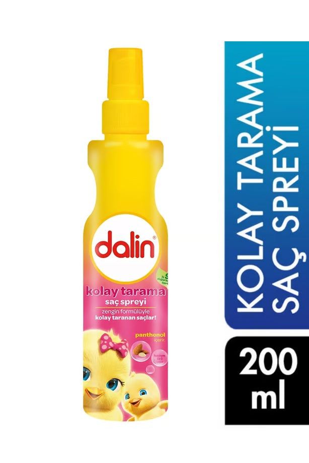Dalin Kolay Tarama Badem Özlü Bebek Saç Spreyi 200 ml