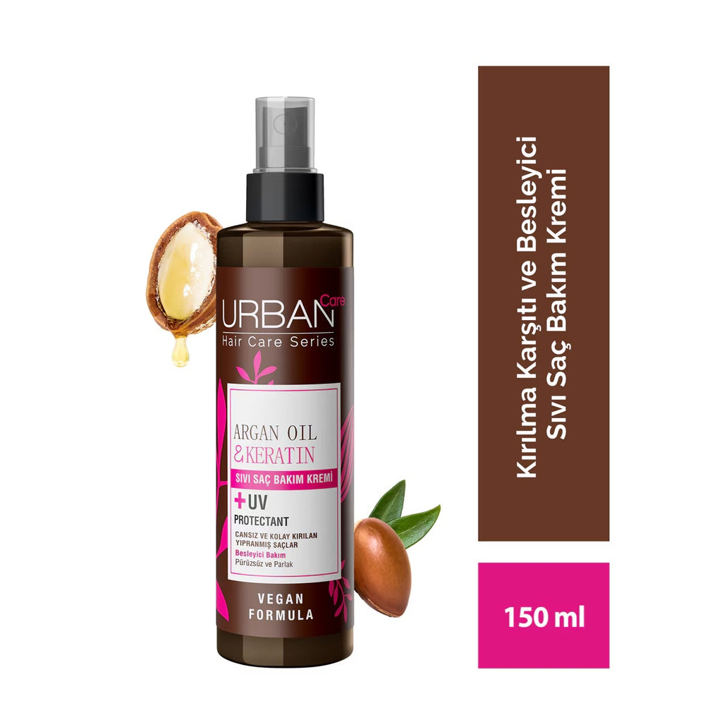 Urban Care Argan Oil & Keratin Sıvı Saç Bakım Kremi UV Koruyucu 150ml