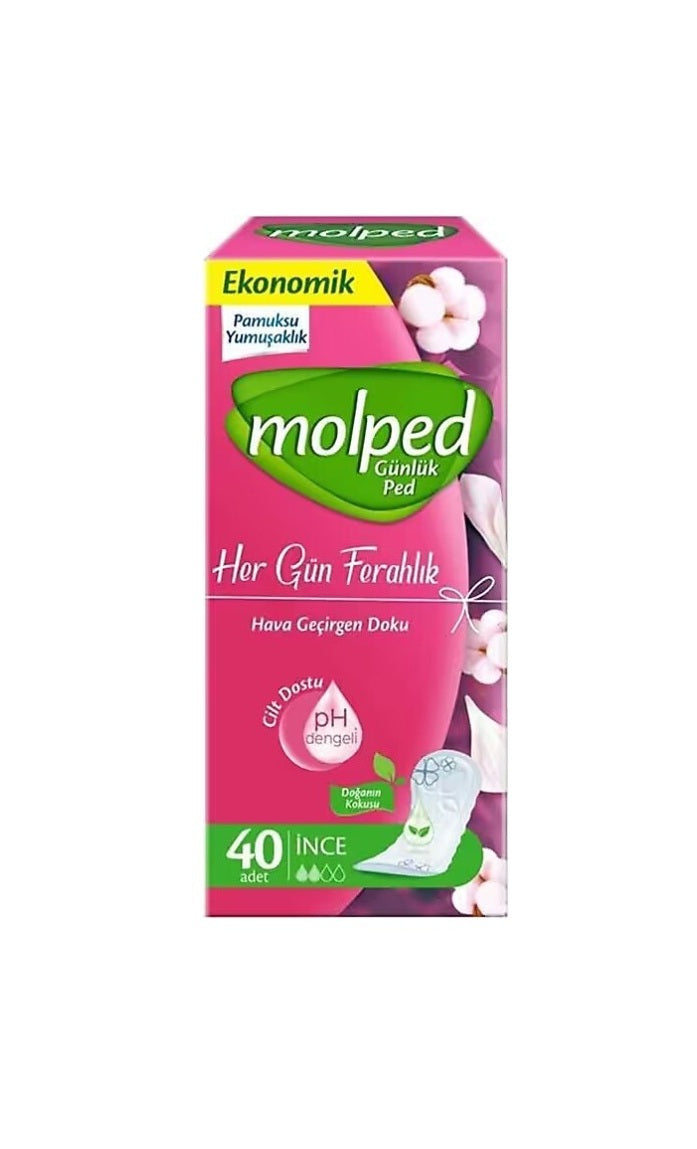 Molped Her Gün Ferahlık Günlük Ped 40 Adetlik Ekonomik Kutu
